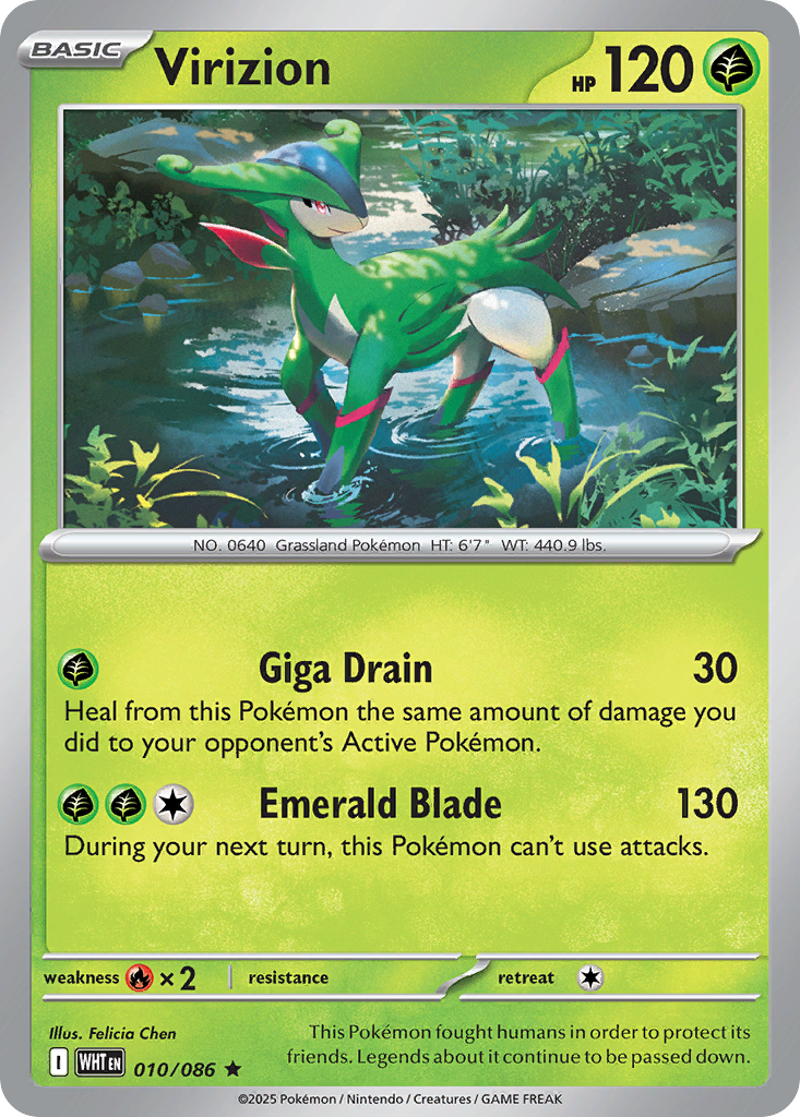 010/086 - Virizion - [Rare] Holo