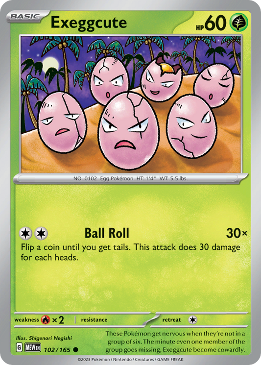 102/165 - Exeggcute - [Common]