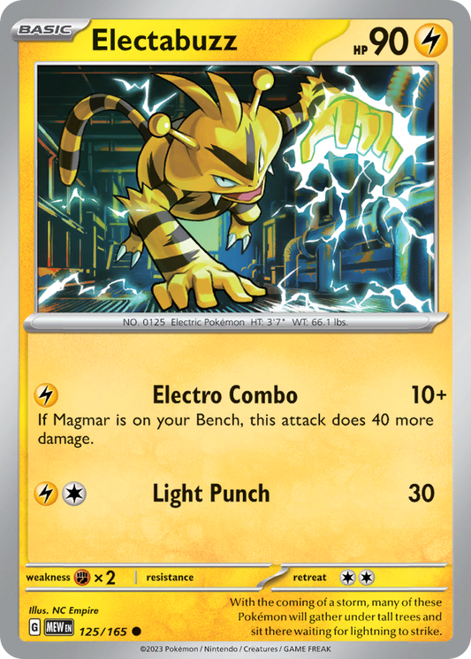 125/165 - Electabuzz - [Common]