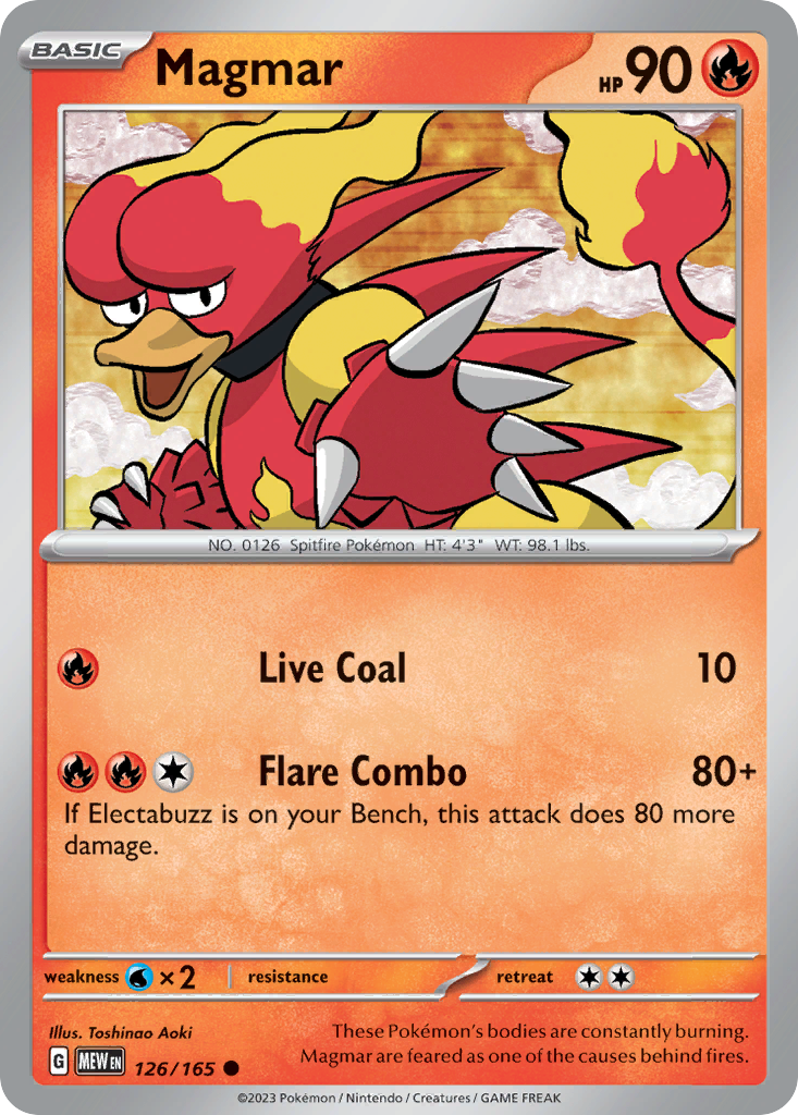 126/165 - Magmar - [Common]