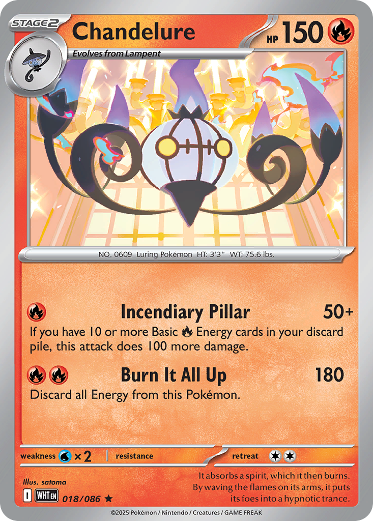 018/086 - Chandelure - [Rare] Reverse Holo