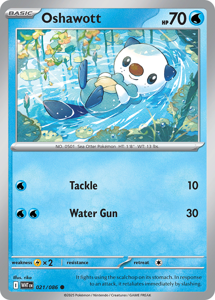 021/086 - Oshawott - [Common] - Reverse Holo