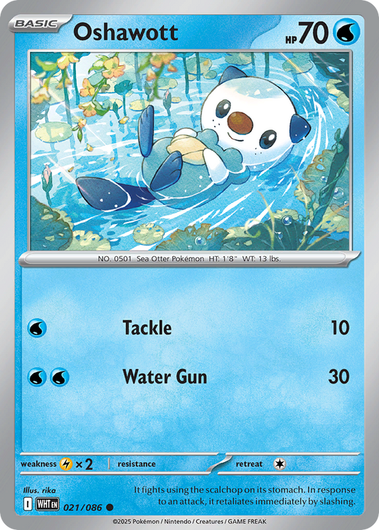 021/086 - Oshawott - [Common] - Reverse Holo