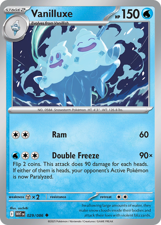 029/086 - Vanilluxe - [Uncommon] - Reverse Holo