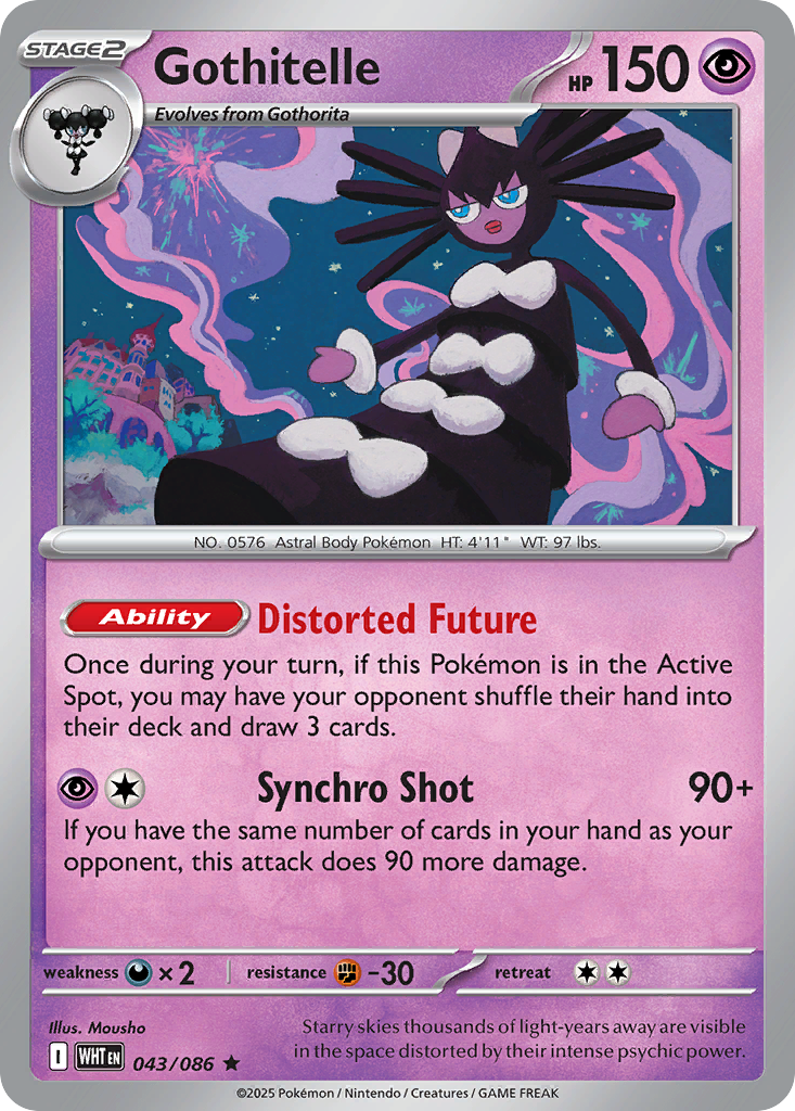 043/086 - Gothitelle - [Rare] Holo