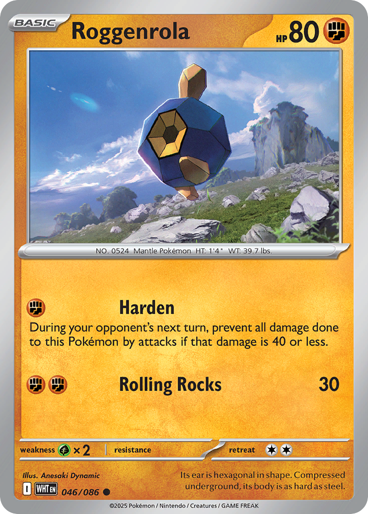 046/086 - Roggenrola - [Common] - Reverse Holo