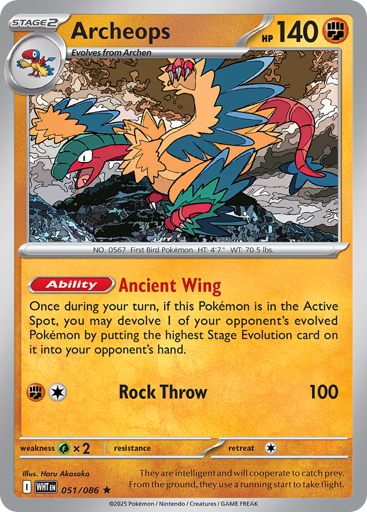 051/086 - Archeops - [Rare] - Reverse Holo
