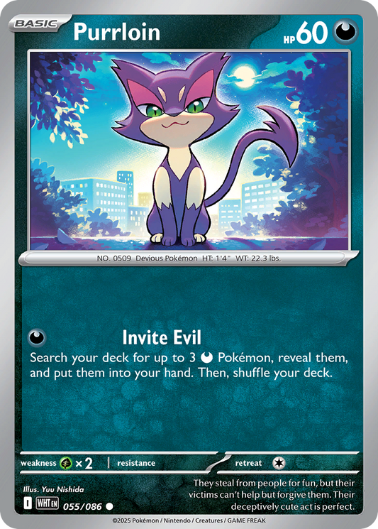 055/086 - Purrloin - [Common] Reverse Holo