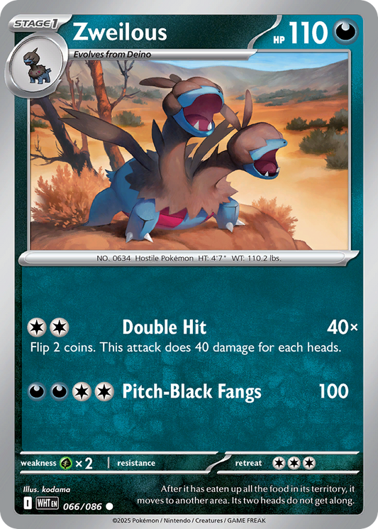 066/086 - Zweilous - [Common] - Reverse Holo