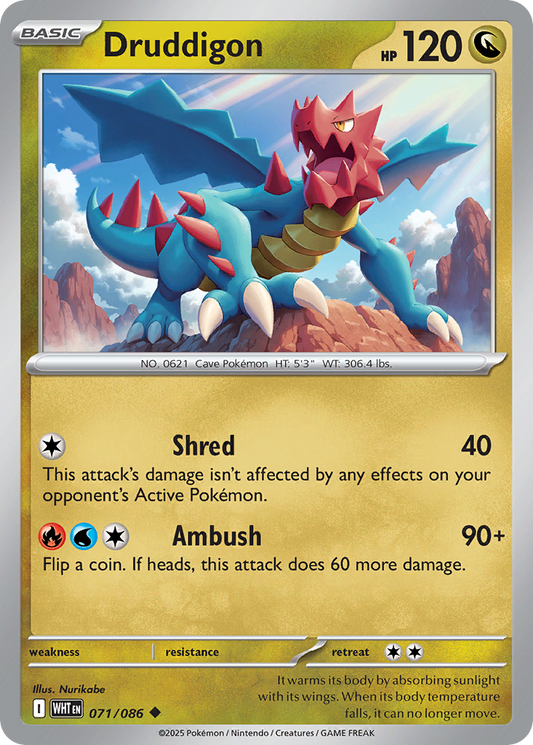071/086 - Druddigon - [Uncommon] - Reverse Holo