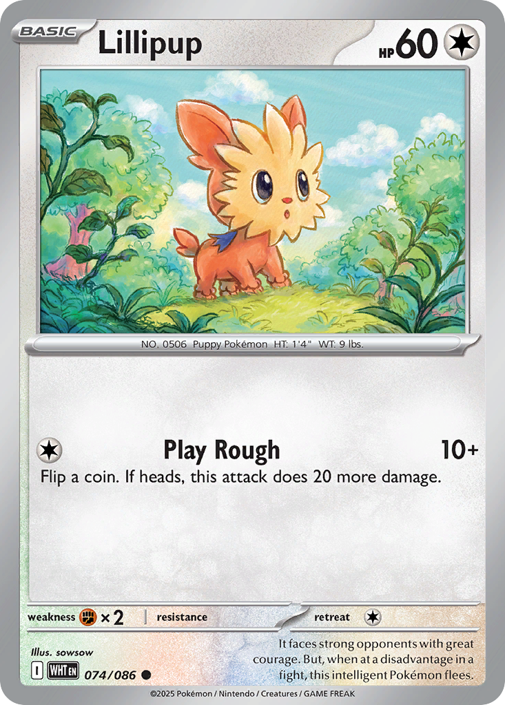 074/086 - Lillipup - [Common] - Reverse Holo