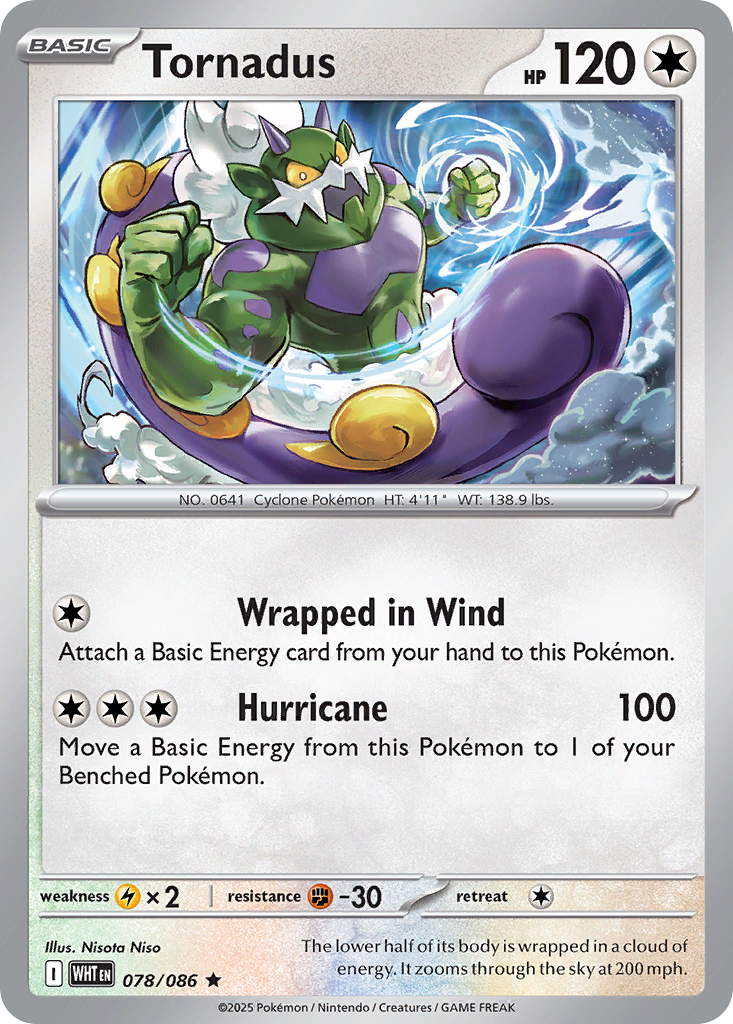 078/086 - Tornadus - [Rare] - Holo