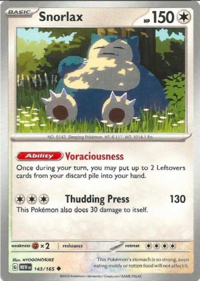 143/165 – Snorlax - [Uncommon]